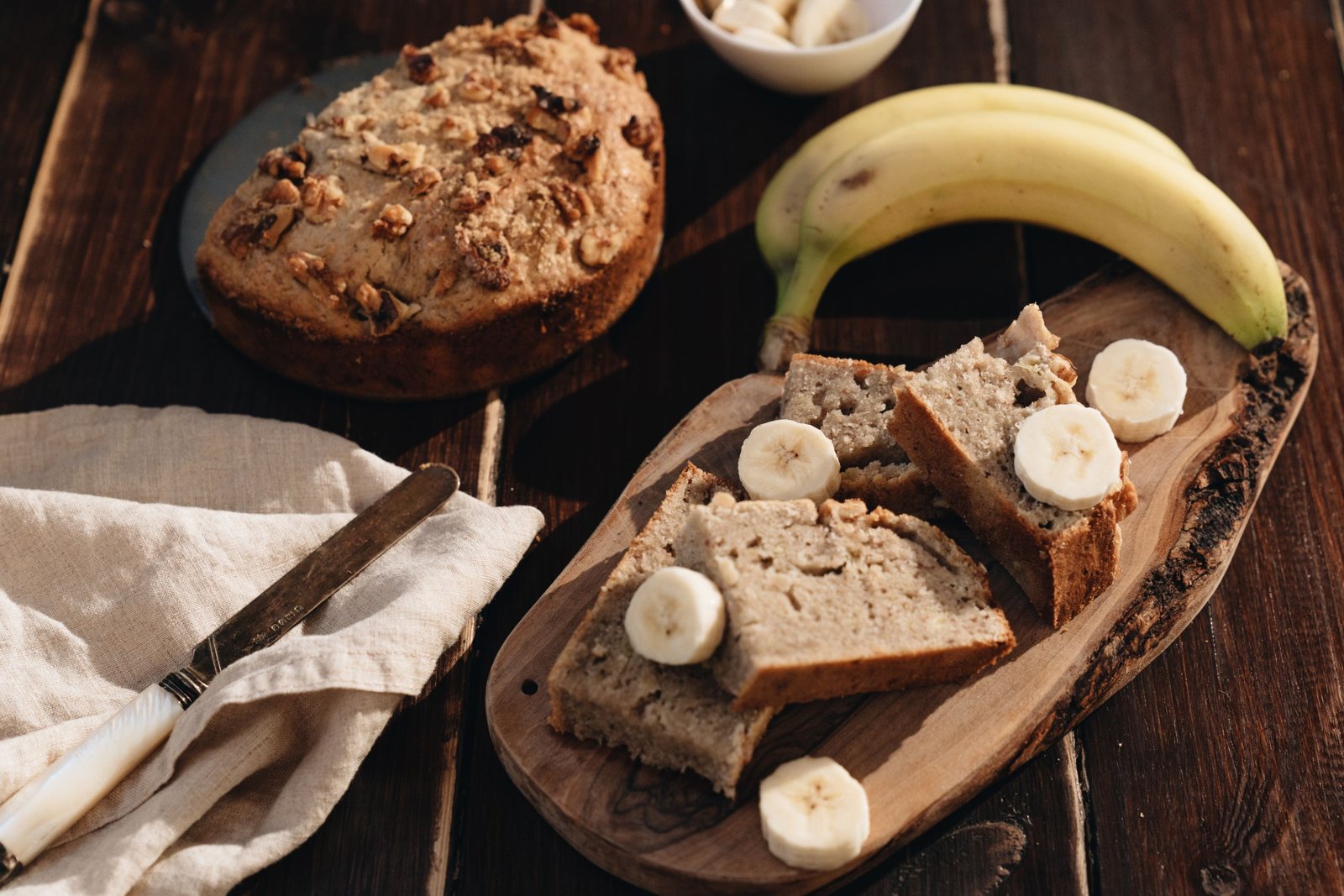 Gâteau diététique aux flocons d'avoine et à la banane